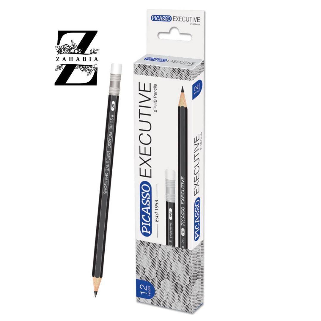 Picasso Executive Lead Pencil With Rubber - Pack of 12