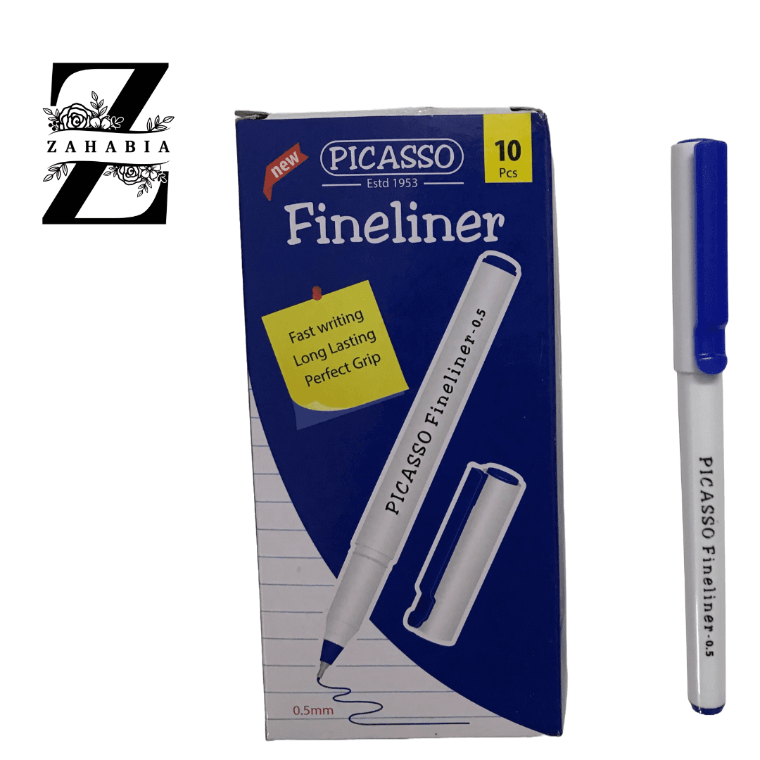 Picasso Fineliner Pen Pack of 10 - 0.5 mm Tip