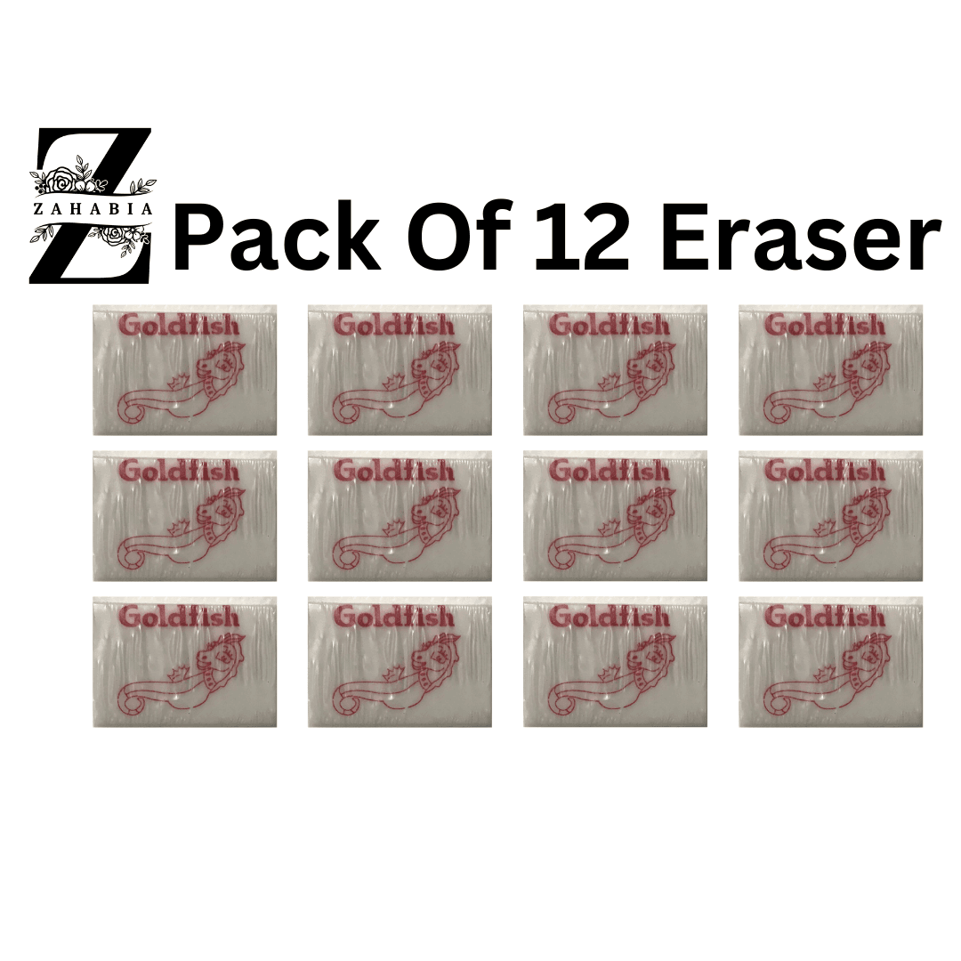 Goldfish Eraser Kids Stationery - Pack Of 12