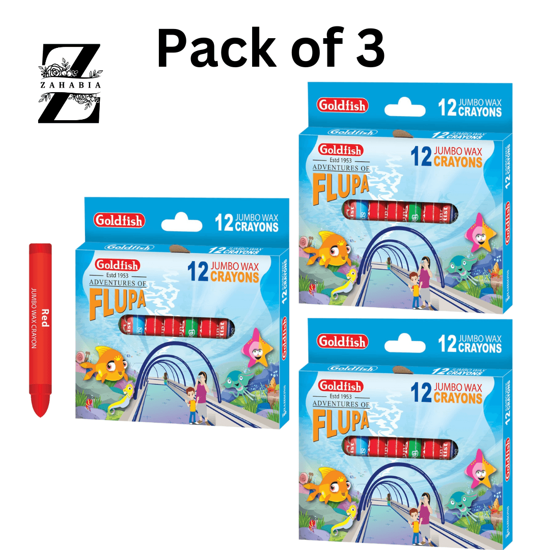 Goldfish Crayon Colors Jumbo Wax Crayons Set Of 12 Color