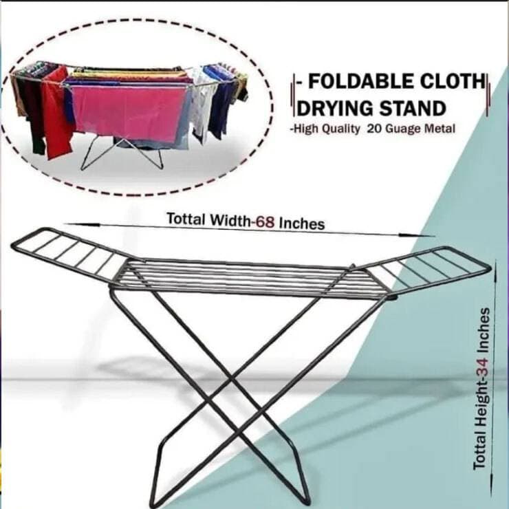 Foldable Cloth Drying Stand Laundry Stand