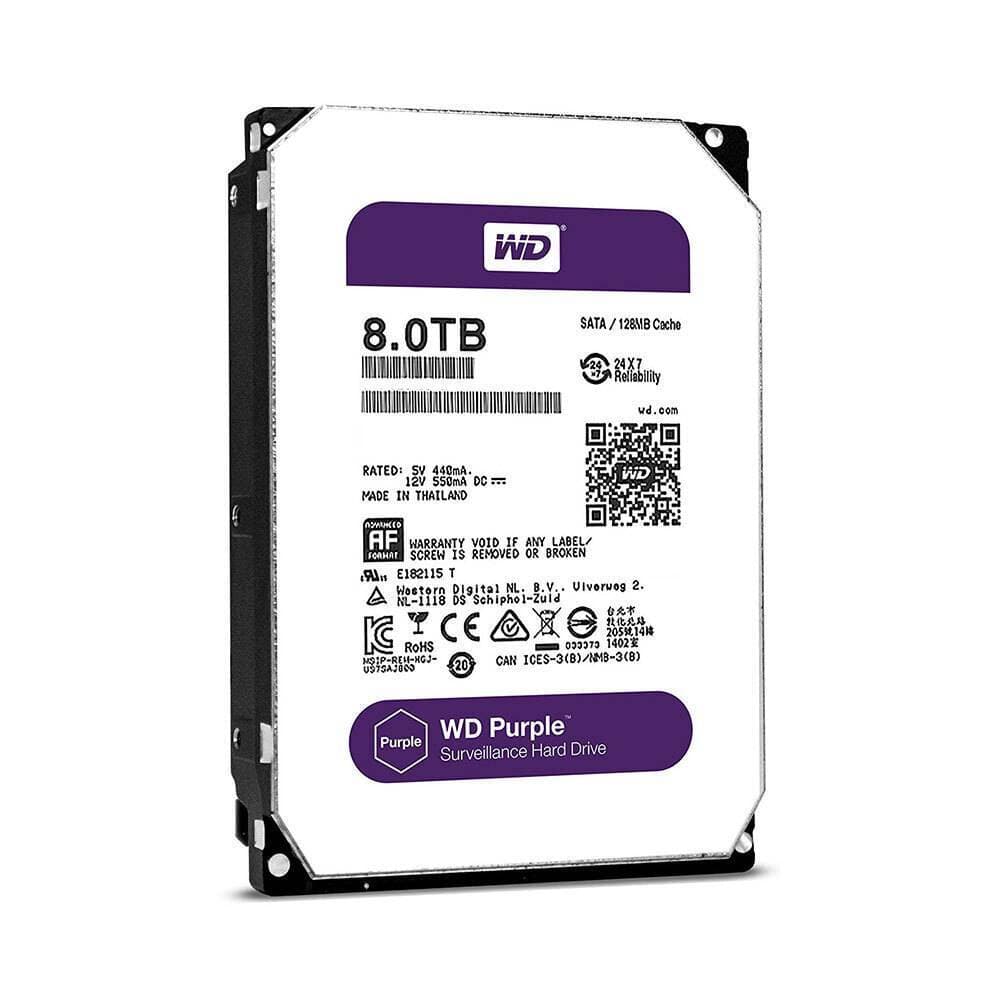 WD HDD 8TB Sata Purple Surveillance