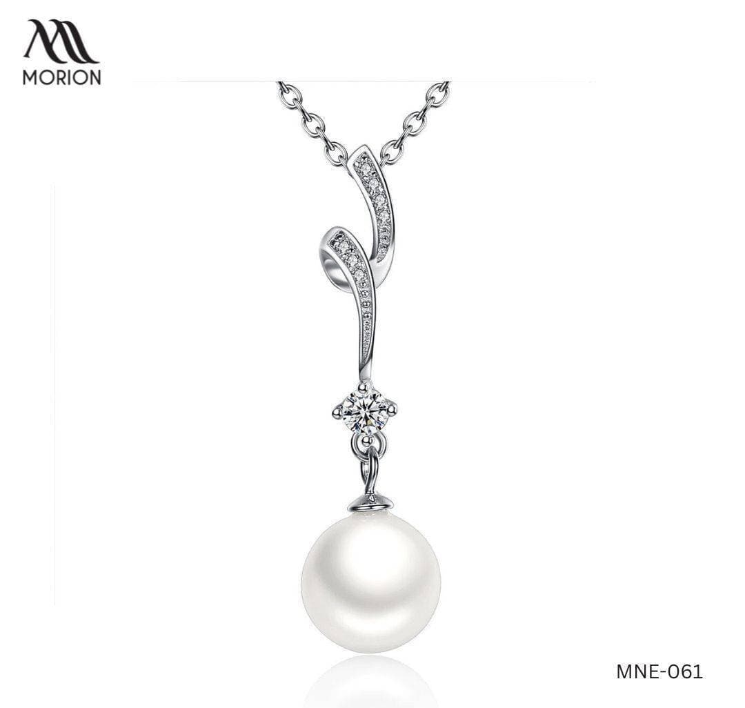 Sea Pearl 92.5 Sterling Silver Pendant Necklace For Women MNE-061