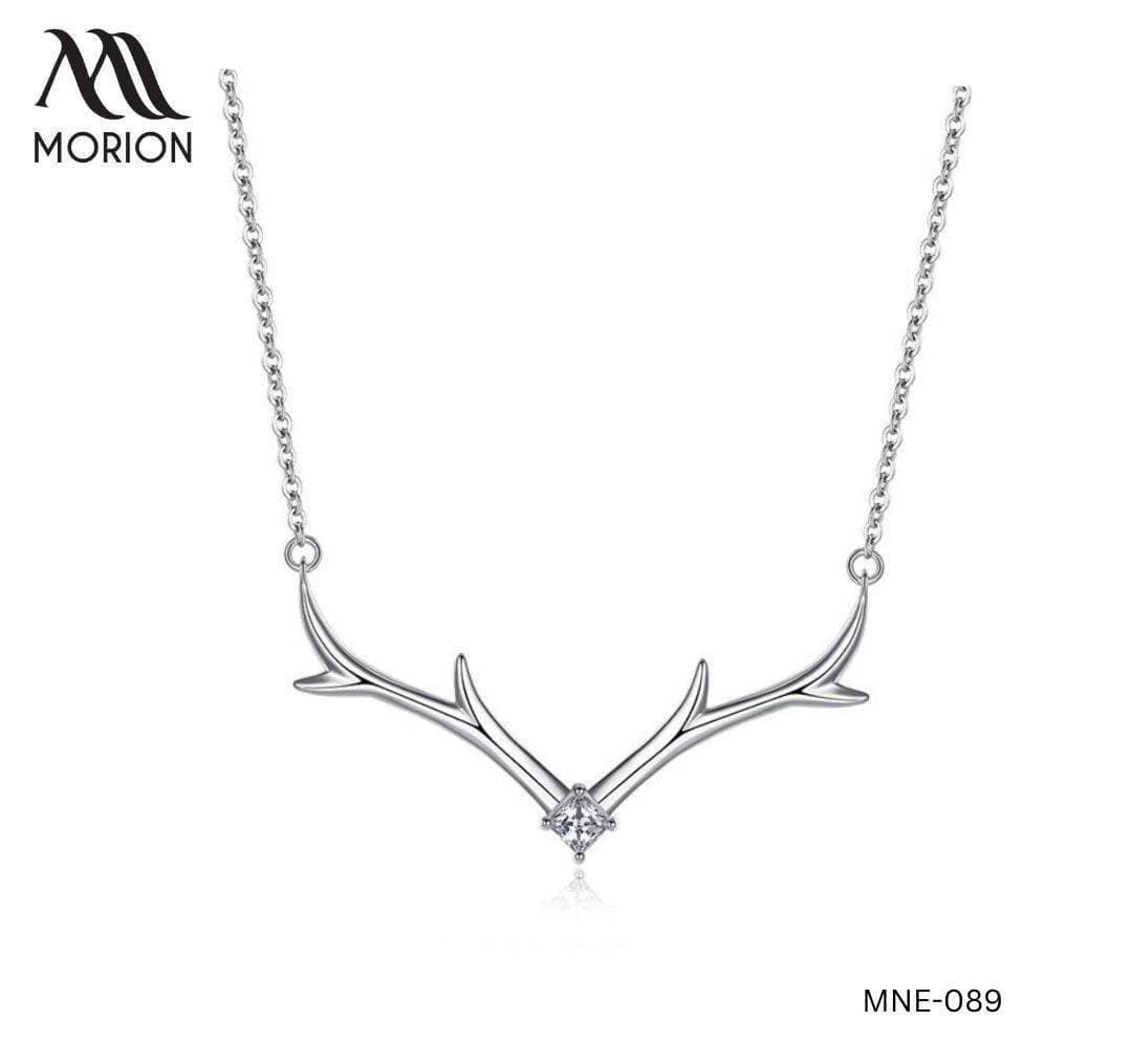 Minimalist Antler Pendant Necklace For Women MNE-089