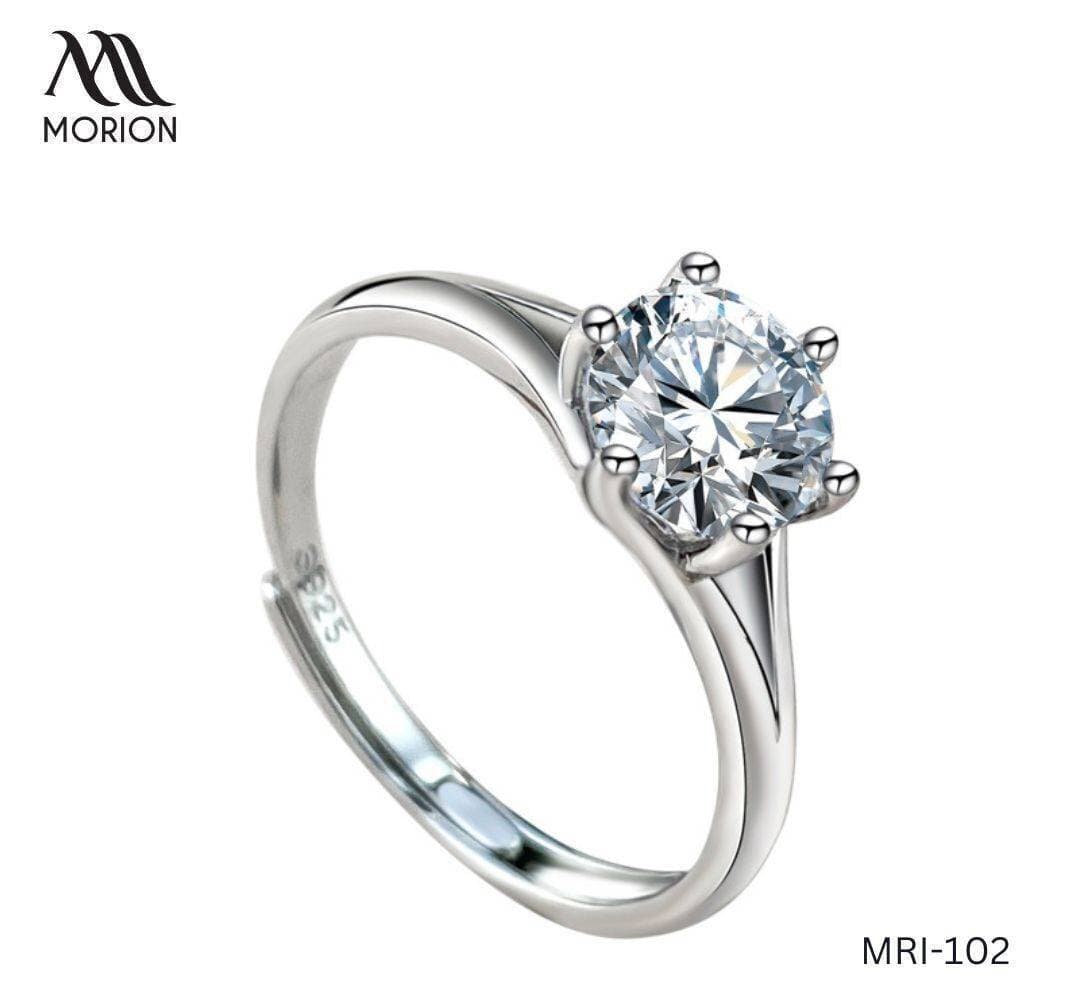 Beautiful Silver Plated Zircon Ring For Women MRI-102