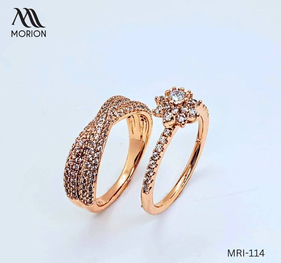 Infinite Glamour Golden Ring For Women MRI-114