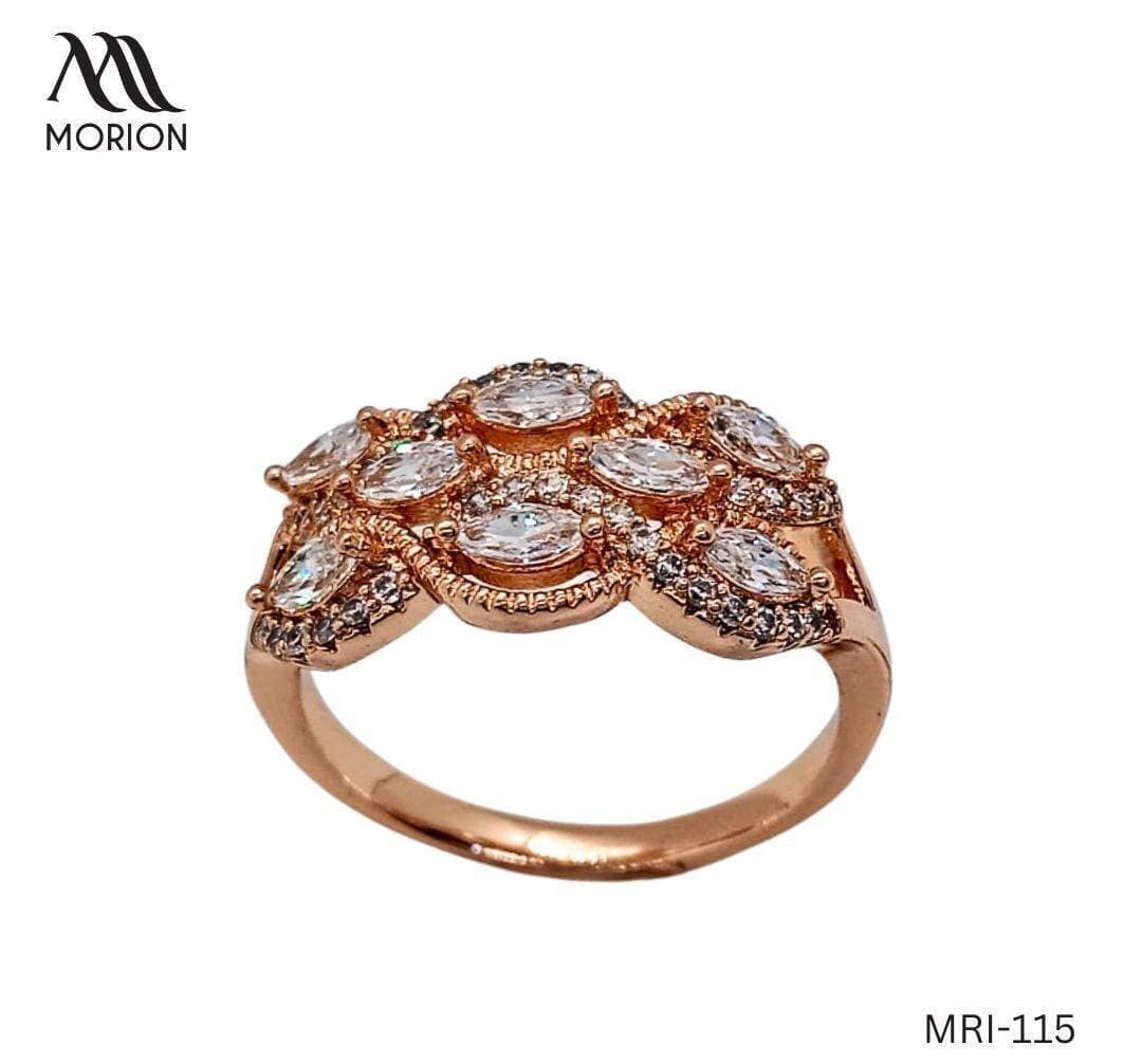 Whispering Winds Diamond Golden Ring For Women MRI-115