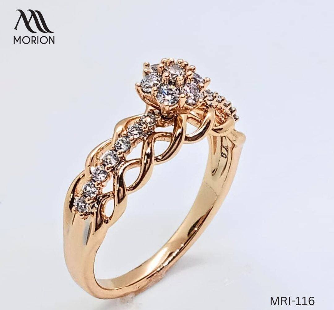 Golden Blossom Duo Ring For Women MRI-116