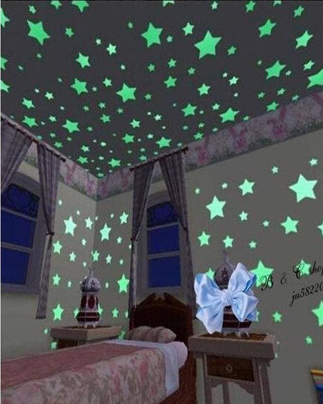 Stars Wall Stickers Home Glow In The Dark Decal For Baby Rooms Sticker
