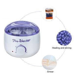 Original Pro wax 100 - Hair Removal Wax Heater & Wax Warmer for Professional use - white and blue - 100 watts