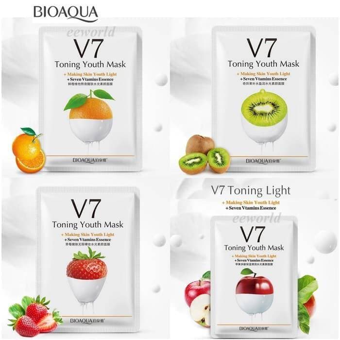 BioAqua V7 Fruit Face Sheet Masks - Pack Of 4