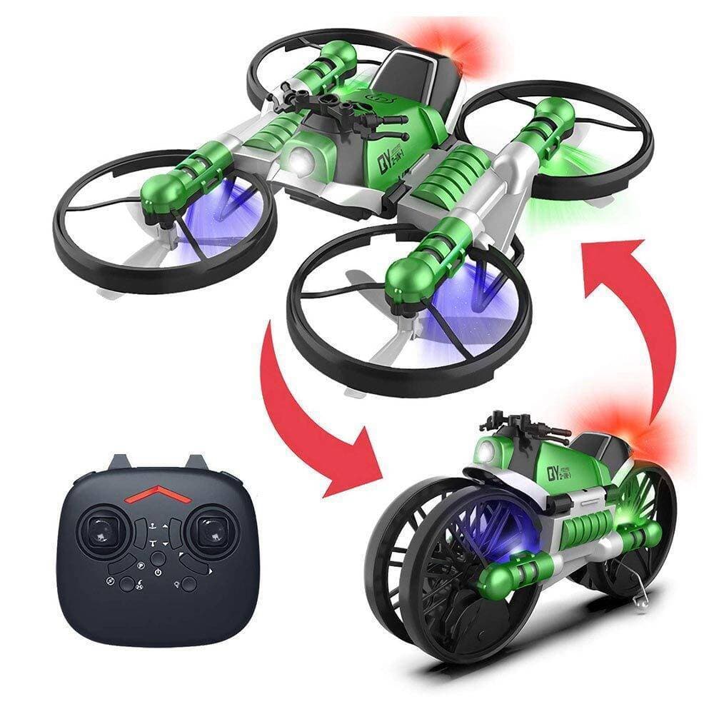 Mini Drone Quadcopter & Motorcycle 2 In 1 For Kids