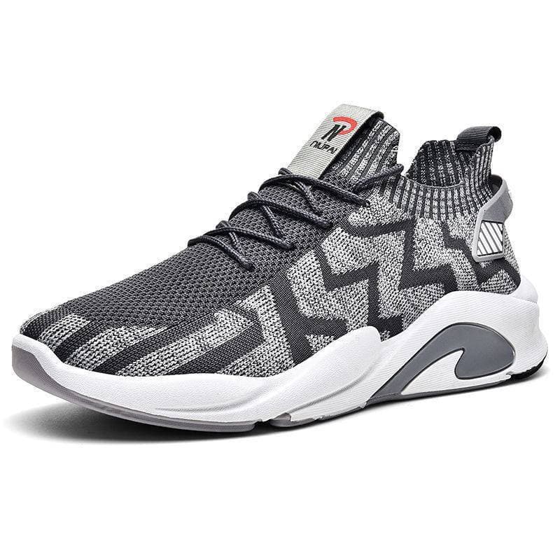Fashion Men's Tennis Shoes - Grey Color