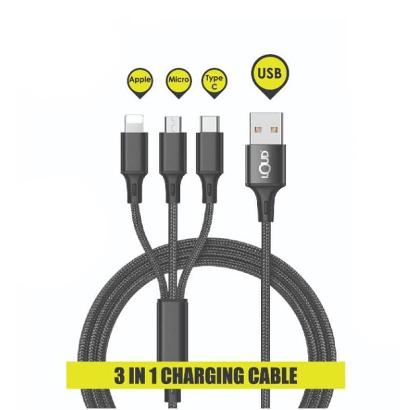 LOUD 3 In 1 Fast Charging Cable Andriod / Type-C / Iphone Cable