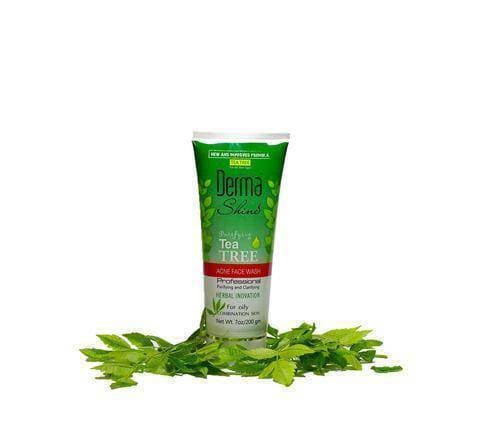 DERMA SHINE TEA TREE ACNE FACE WASH