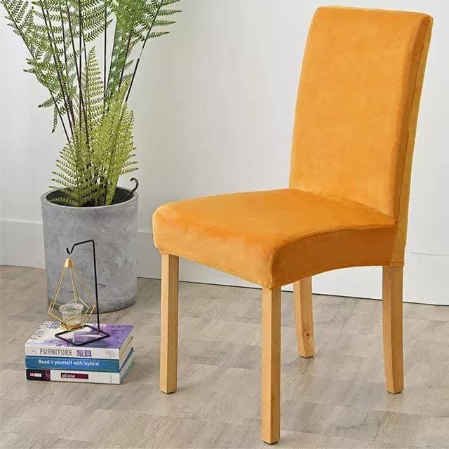 Water Resistant Suede Velvet Chair Covers - Golden