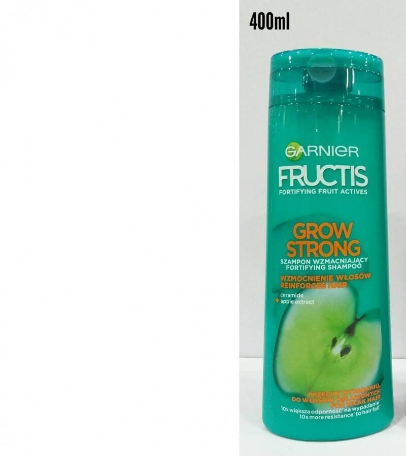 Garnier Fructis Grow Strong Fortifying Shampoo, Ceramide + Apple Extract, Paraben Free, 370ml