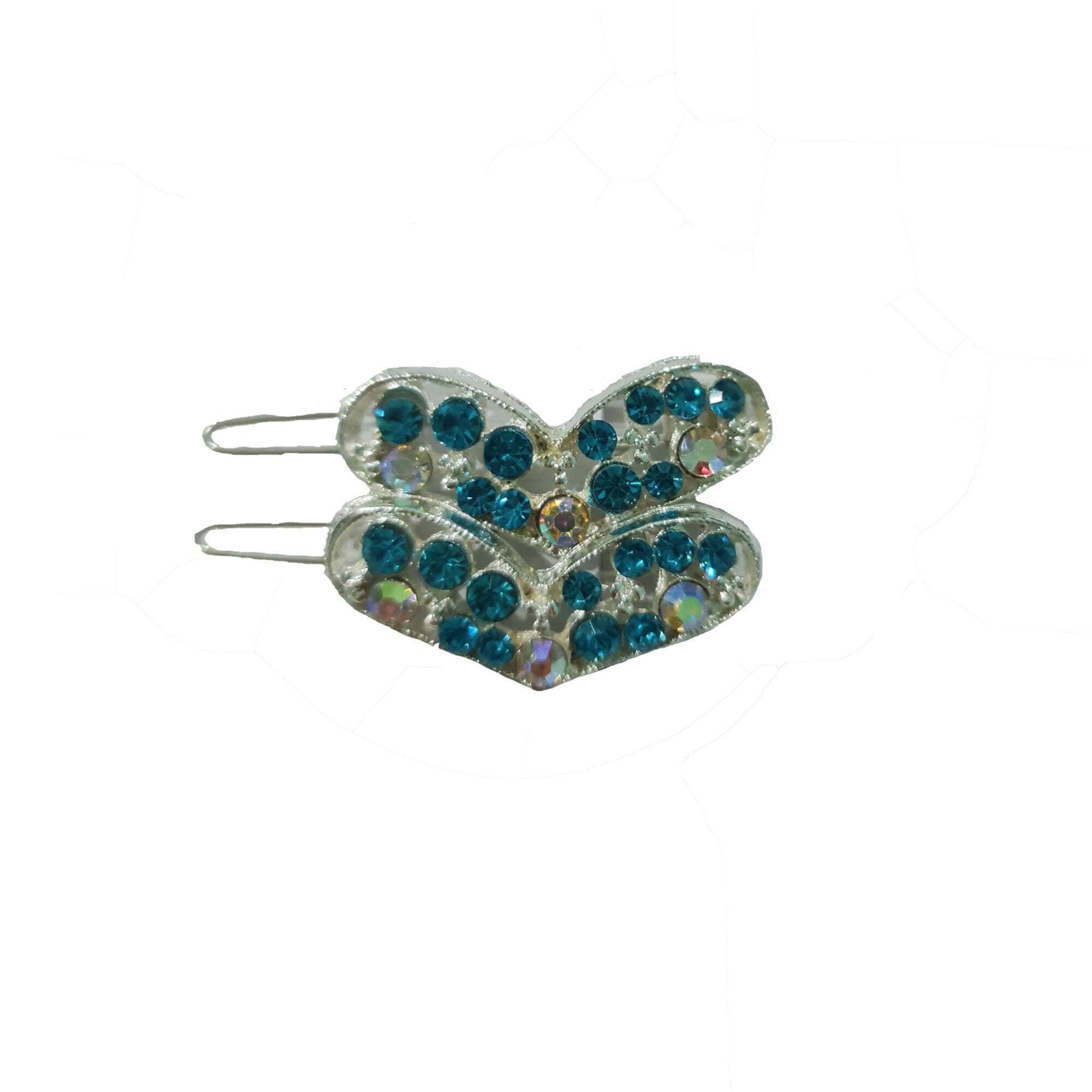 1 Pair Heart Design Metal Hair Pin