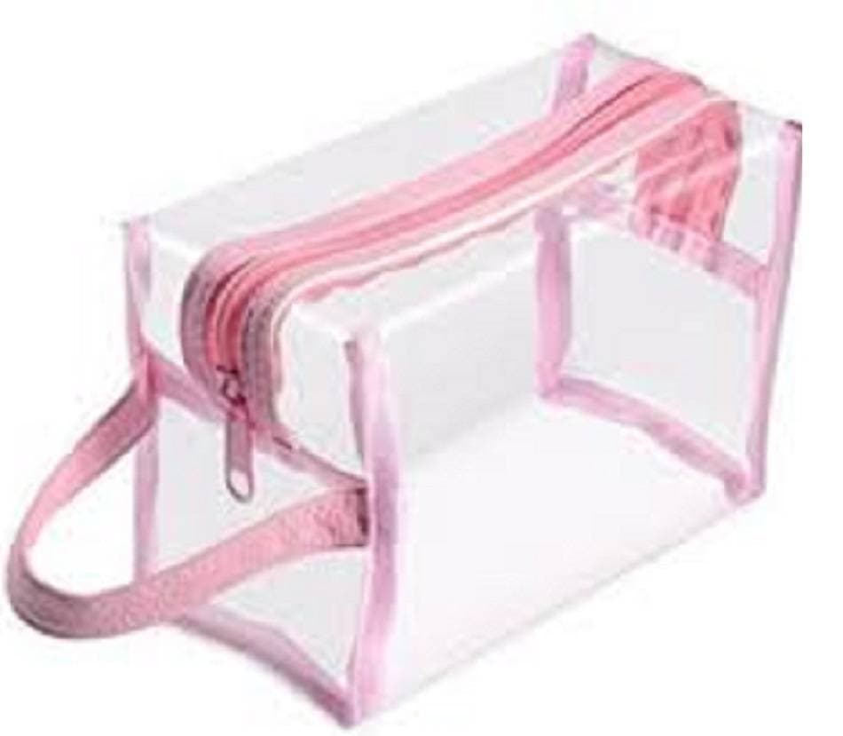 Cosmetic Bag Organizer Makeup Storage Jewelry Vanity Box (Transparent) 13x5x5 Inch 1 Piece