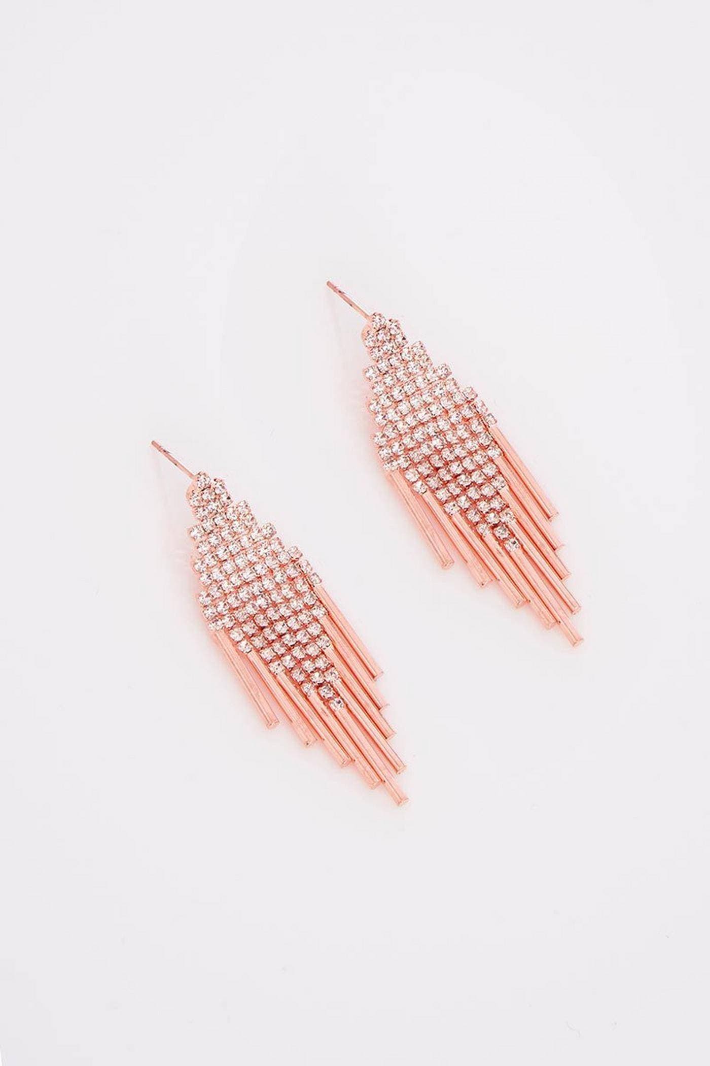Rose Gold drop Earrings