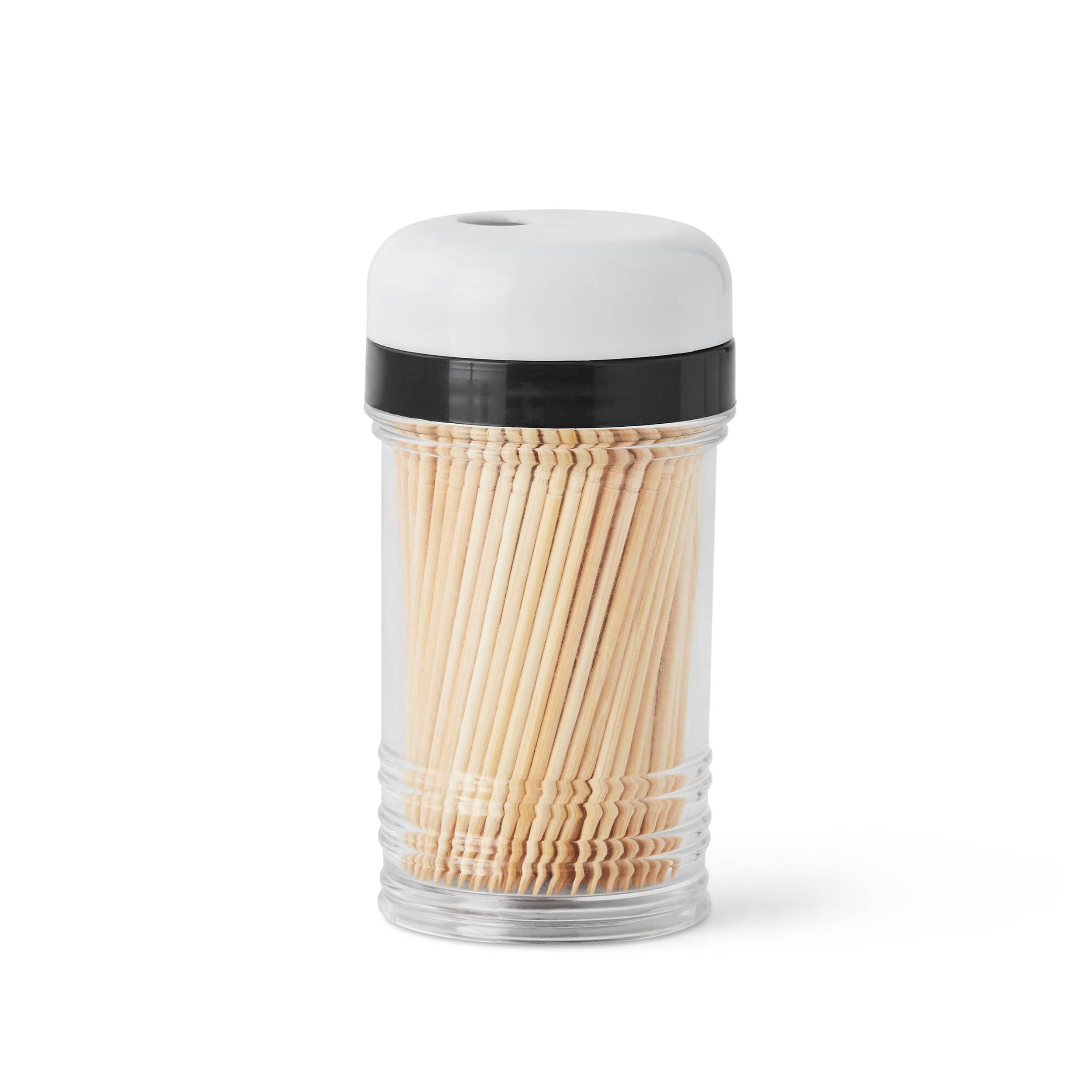 Toothpicks in plastic Jar