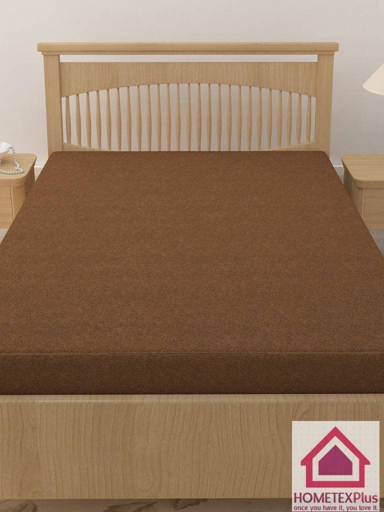 King Size Waterproof Mattress Cover Brown - HTP501