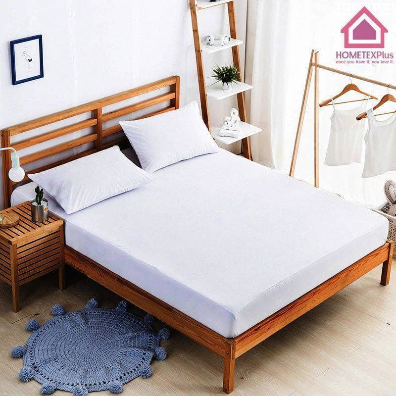 King Size Waterproof Mattress Cover White - HTP503