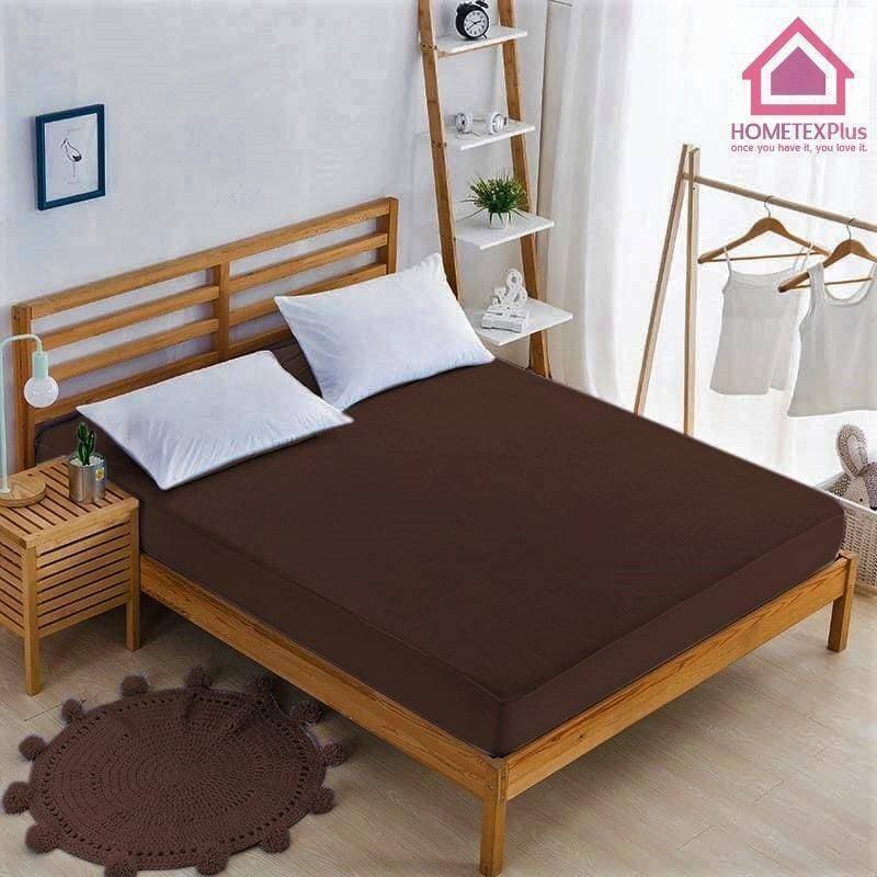 King Size Waterproof Mattress Cover Dark Brown - HTP505