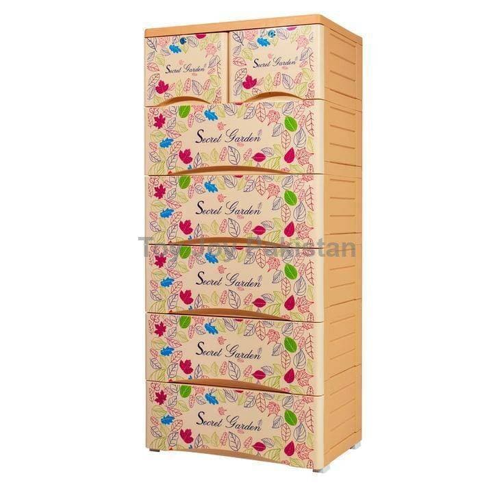 Orchid Drawer 6 Layers 5+2 Drawers Secret Garden Print 22x 15 x 50