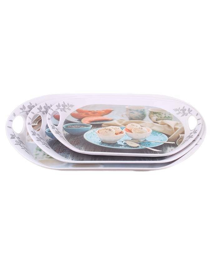 Pack of 3 - Sephora FM Melamine Tray Set - White
