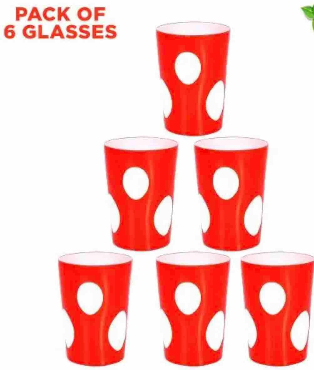 Pack of 6 - Plastic Glass