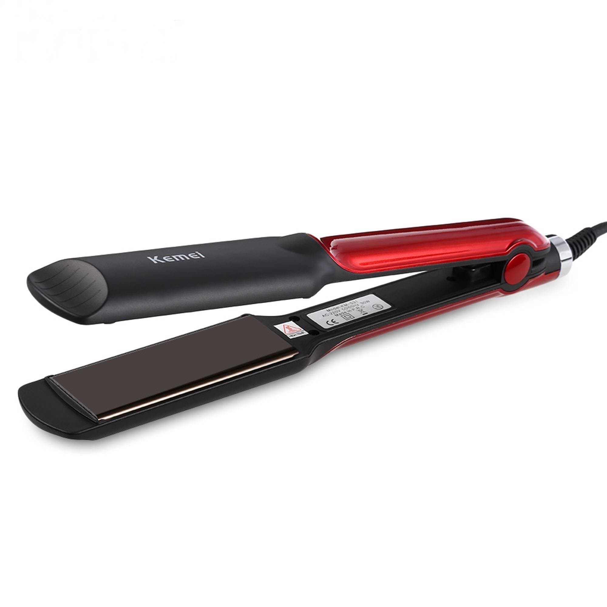 Kemei Professional Hair Straightener Brush Black For Women