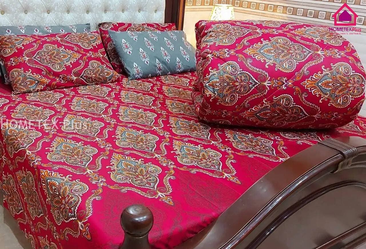 6 PCS Winter Razai Set - Quilt Set - CQS1102
