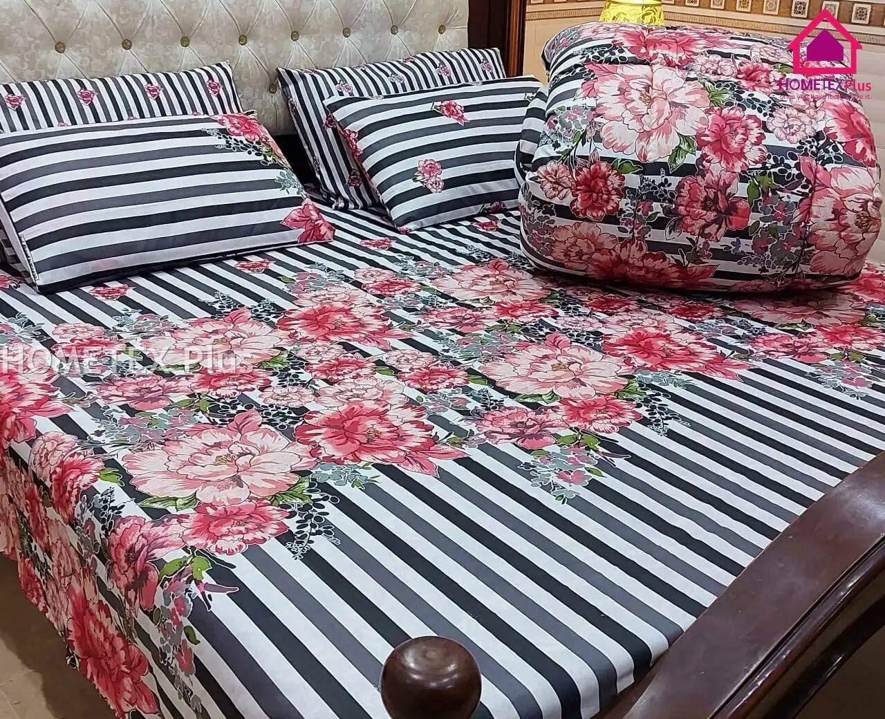 6 PCS Winter Razai Set - Quilt Set - CQS1133
