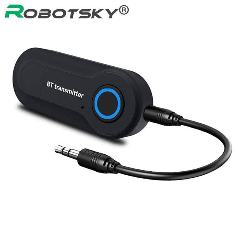Wireless Bluetooth Adapter Jack Audio Transmitter Aux Music Receiver TV MP3