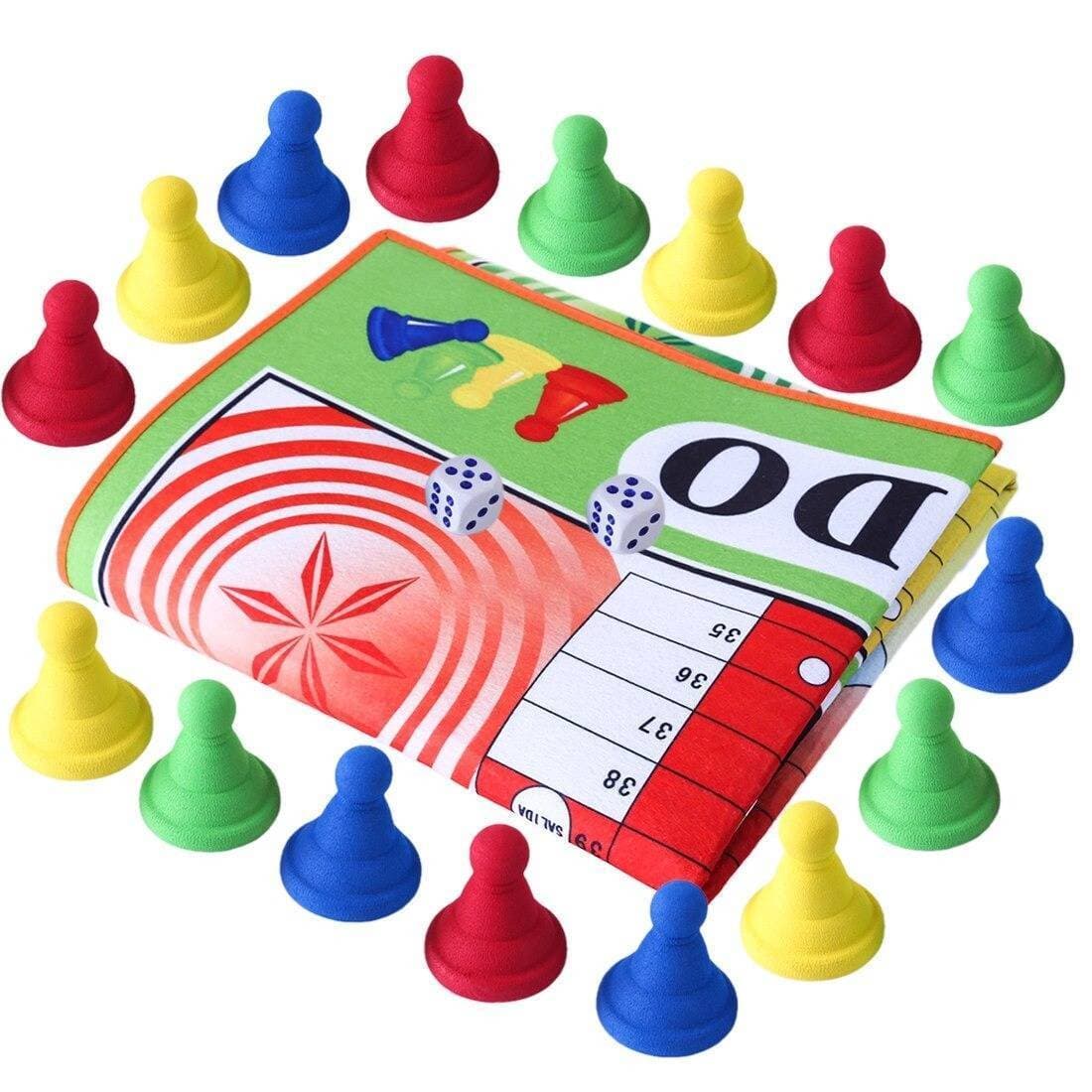 Giant Spain Flying Chess Game Ludo Play Mat Traveling Chess Board Game