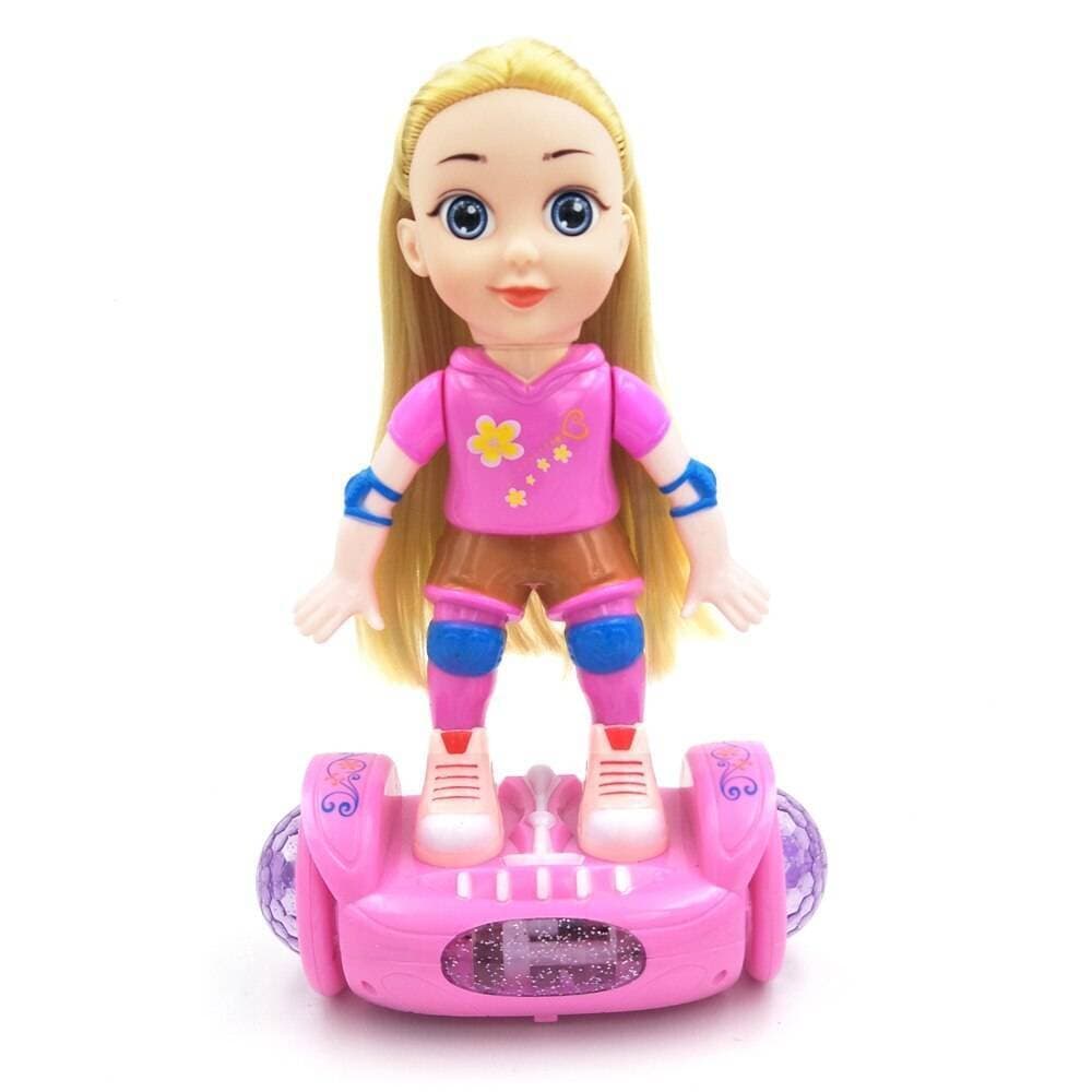 Balance Car Doll With Light And Music Girls Toy