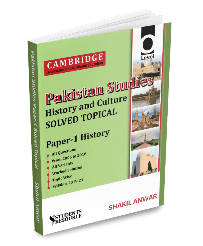O Level Pakistan Studies History Topical Paper 1 Solved 2006-2021