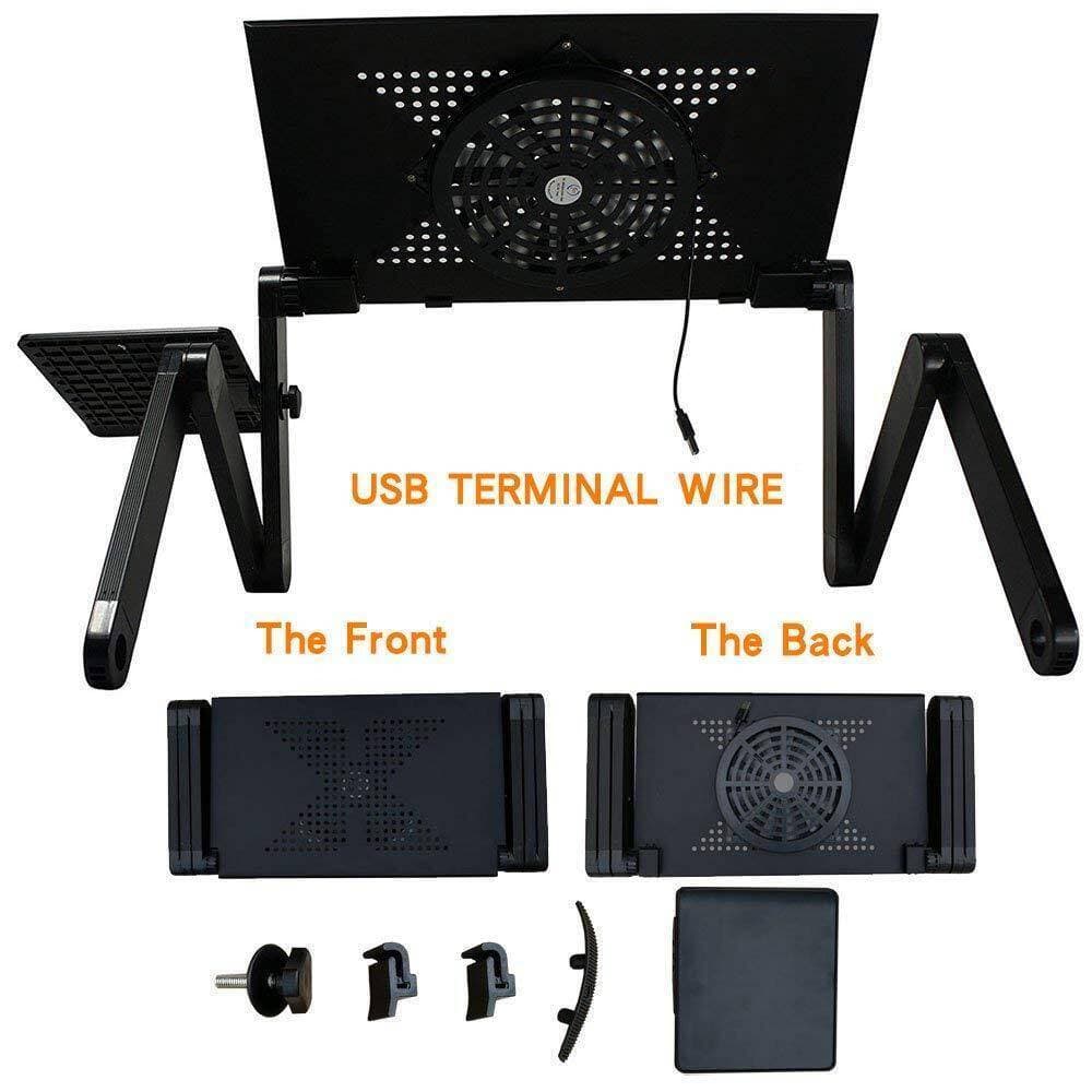 Laptop Stand With Adjustable Folding Ergonomic Design Notebook Desk For Home And Office