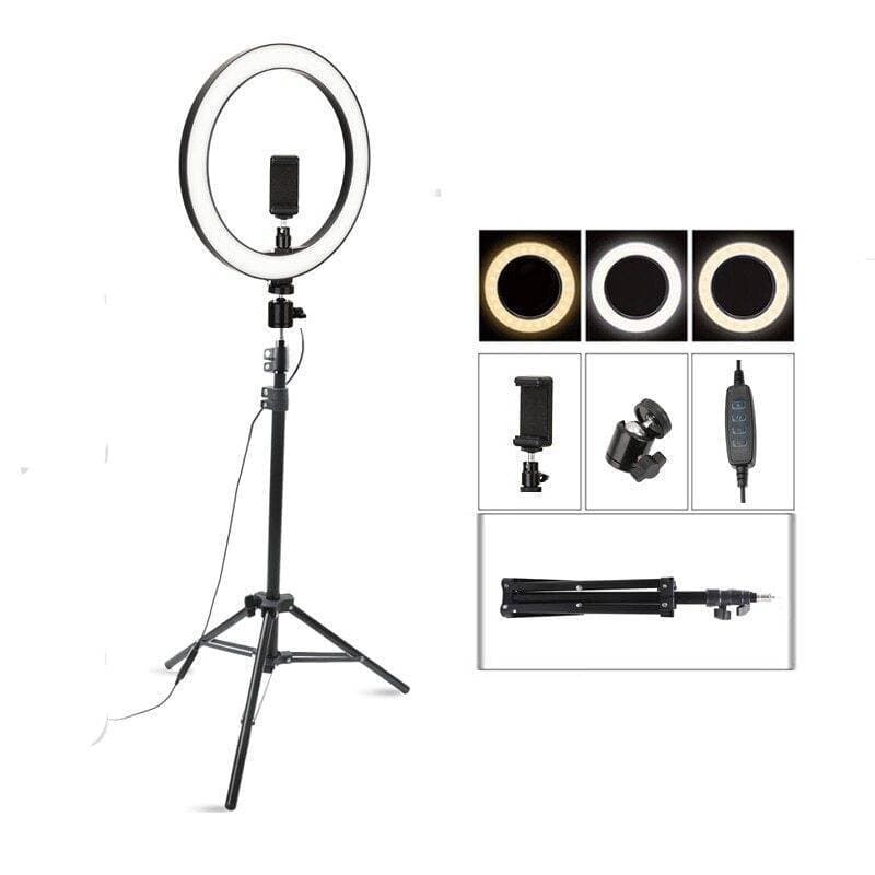 Ring Light 26cm with 7.5ft Tripod Stand & Phone Holder