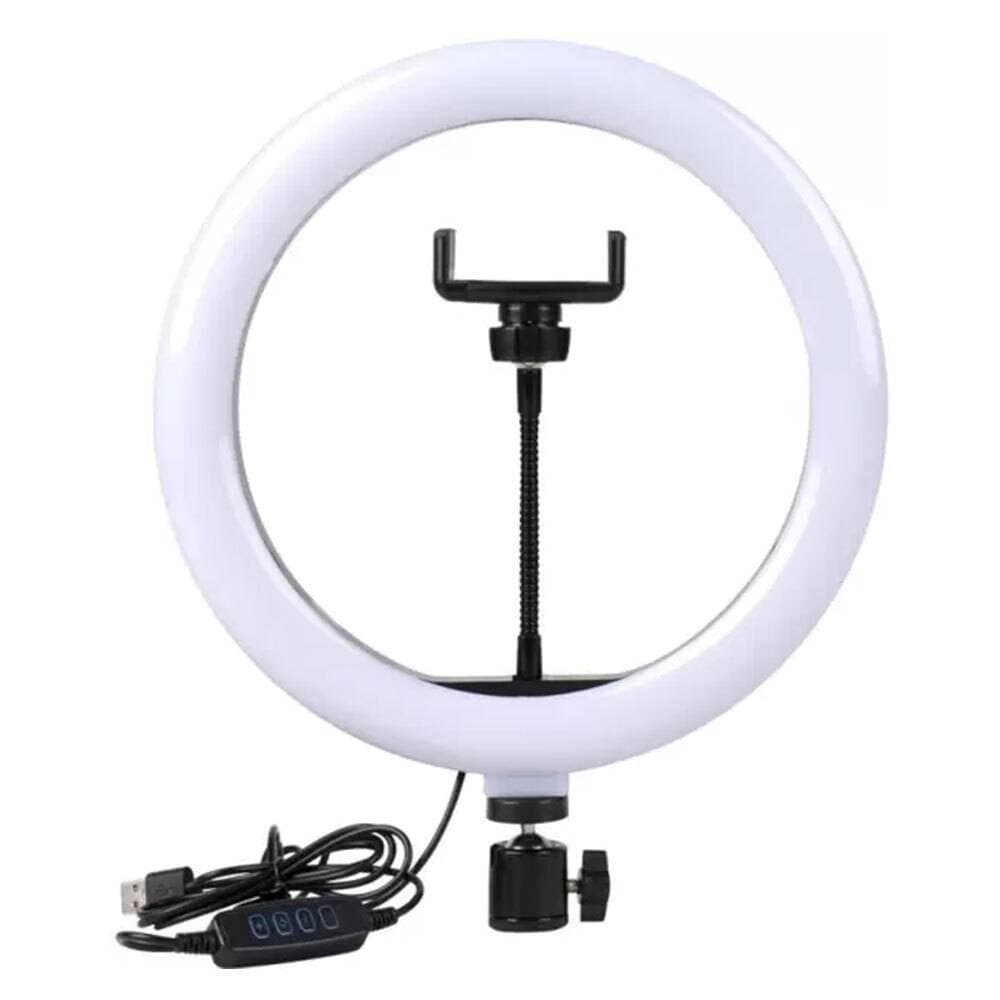 26cm Led Studio Camera Ring Light Photography Tik Tok Light + 7 Feet Flash Light Camera Tripod Stand Without Ring Light