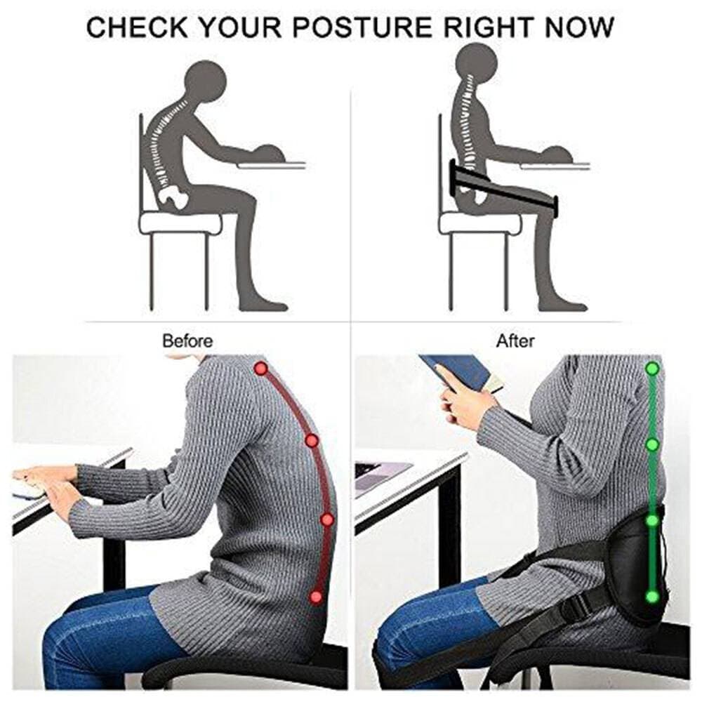 Adjustable Waist Protector Portable Back Support Belt Pad for Better Sitting Waist Protector
