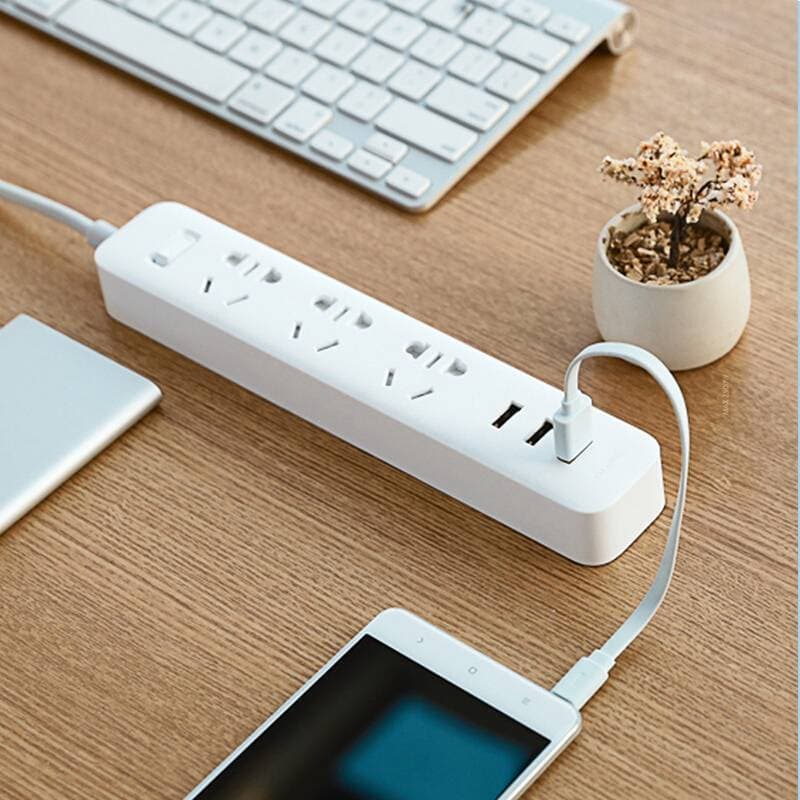 Original Xiaomi Mi Power Strip With 3 Sockets / 3 Usb Ports