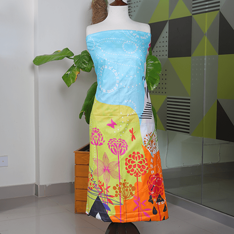 Teemoji 1 Piece Cotton Cambric Unstitched Kurti- CC-15