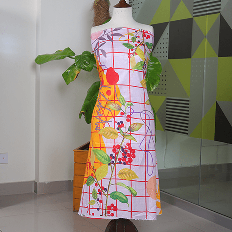 Teemoji 1 Piece Cotton Cambric Unstitched Kurti- CC-13