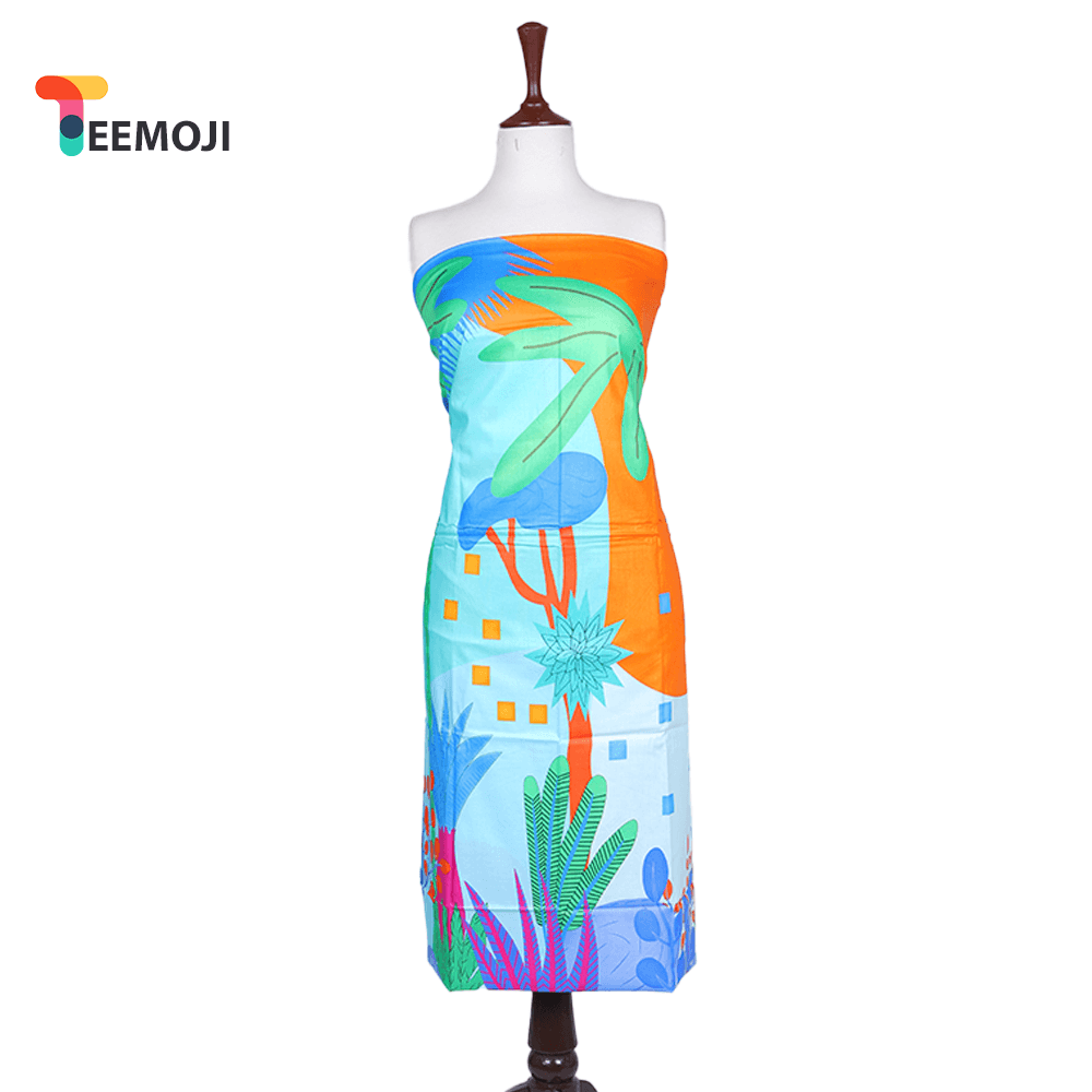 Teemoji 1 Piece Cotton Cambric Unstitched Kurti- CC-18