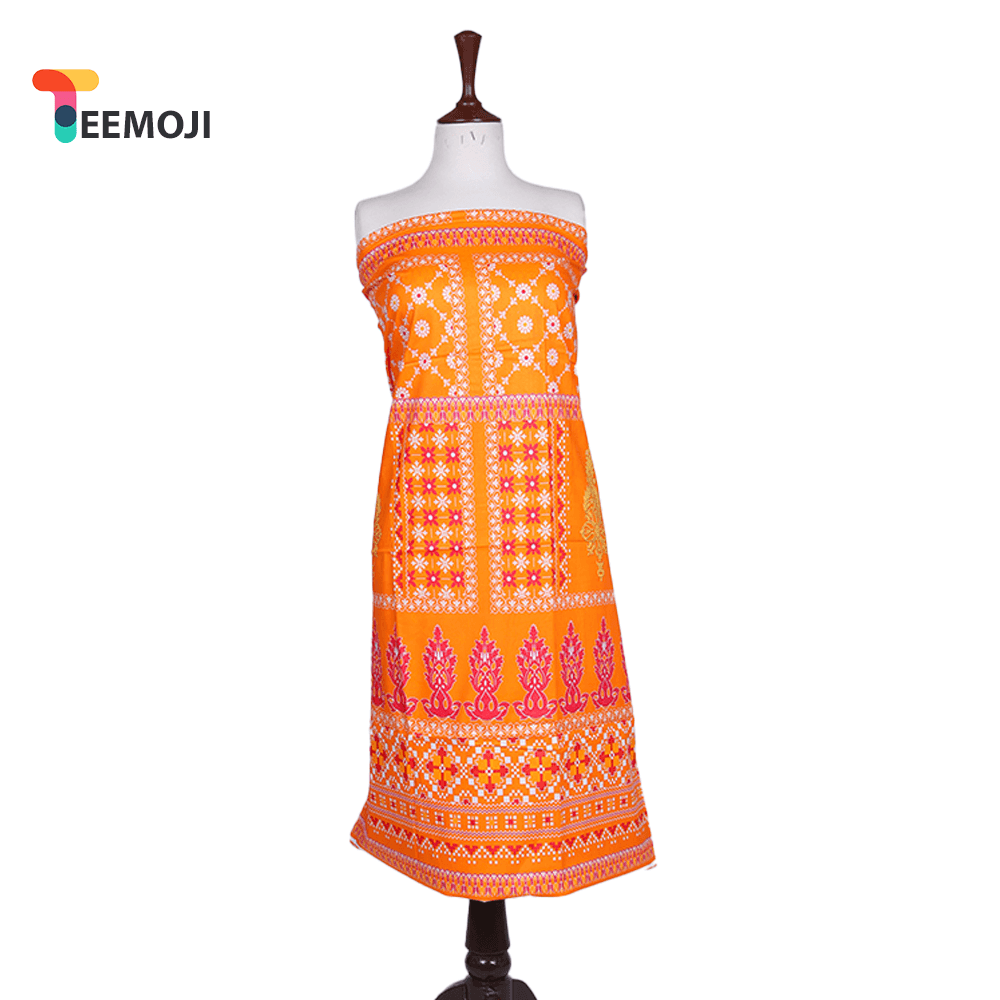 Teemoji 1 Piece Cotton Cambric Unstitched Kurti- CC-22