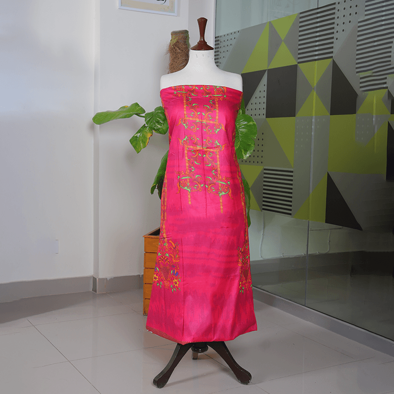 Teemoji 1 Piece Cotton Cambric Unstitched Kurti- CC-01