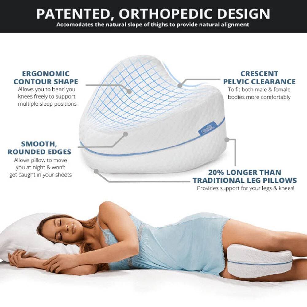 Memory Foam Support Pillow for Legs, Back pain and Hips Knee and joints