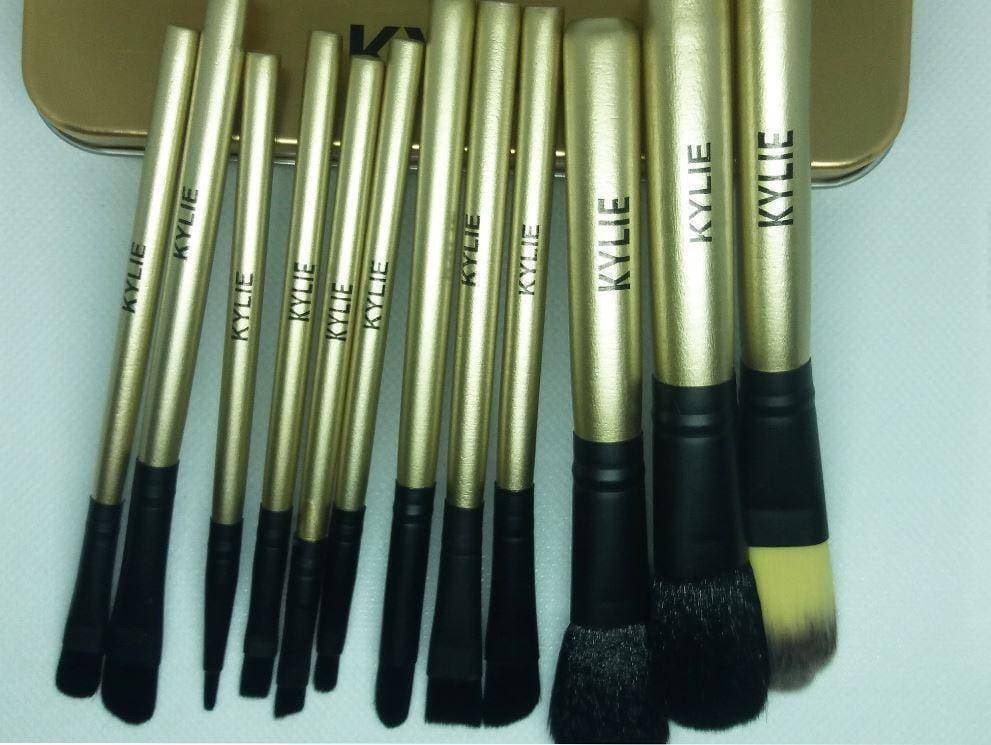 Kylie Makeup Brushes Foundation Powder Beauty - 12 Pcs